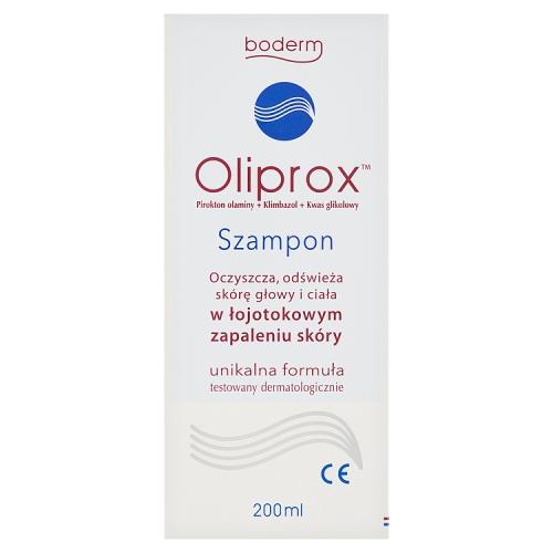 Miniaturka artykułu - OLIPROX Szampon oczyszczający do stosowania w łojotokowym zapaleniu sk&oacute;ry głowy i ciała (ŁZS), 200 ml 