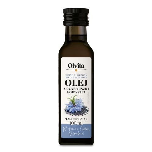 Miniaturka artykułu - OLVITA Olej z czarnuszki zimnotłoczony, 100 ml (PL)