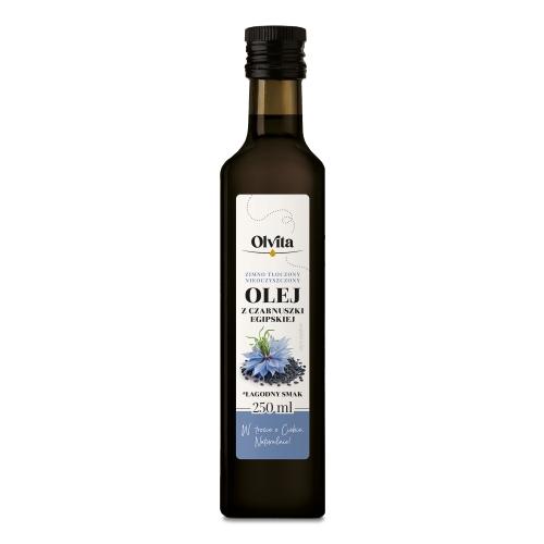Miniaturka artykułu - OLVITA Olej z czarnuszki zimnotłoczony, 250 ml