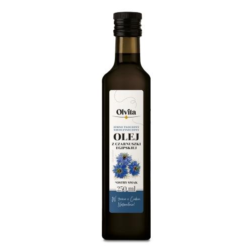 Miniaturka artykułu - OLVITA Olej z czarnuszki zimnotłoczony, 250 ml (PL)