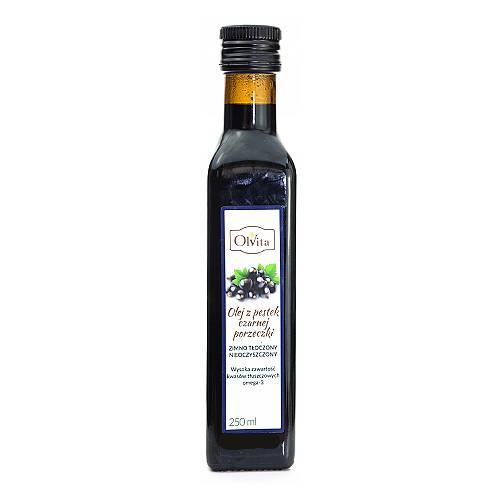 Miniaturka artykułu - OLVITA Olej z pestek czarnej porzeczki zimnotłoczony, 250 ml 