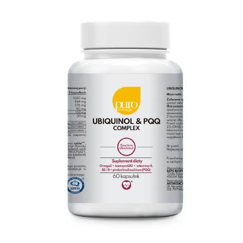 Miniaturka artykułu - Puro Omega Ubiquinol & PQQ Complex, 60 kaps.