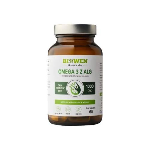 Miniaturka artykułu - Biowen Omega 3 z alg, 60 kaps.