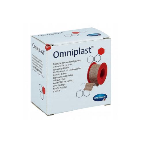 Miniaturka artykułu - OMNIPLAST 1.25cm x 5m Plaster na tkaninie - 1 sztuka