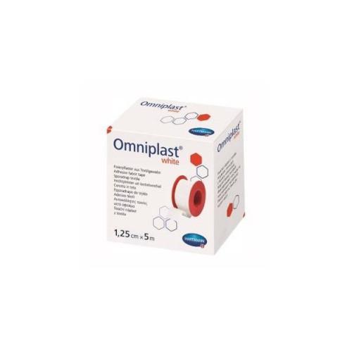 Miniaturka artykułu - OMNIPLAST WHITE Przylepiec na rolce 5m x 1,25cm, 1 sztuka