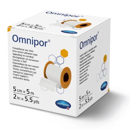 Miniaturka artykułu - OMNIPOR Plaster wł&oacute;kninowy 5cm x 5m - 1 sztuka