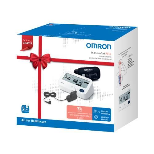 Omron M3 Comfort AFib Ciśnieniomierz naramienny z zasilaczem HEM-7196-FLE 