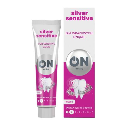 Miniaturka artykułu - ON White Silver Sensitive Pasta do zęb&oacute;w, 75ml