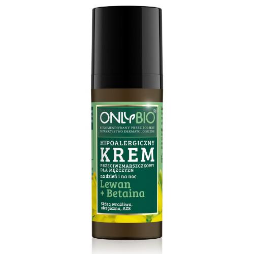 Miniaturka artykułu - OnlyBio Hipoalergiczny krem przeciwzmarszczkowy dla mężczyzn dzień/noc, 50ml