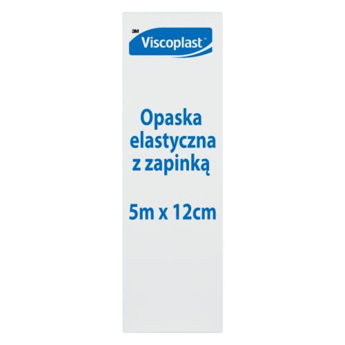 Miniaturka artykułu - Viscoplast Opaska elastyczna z zapinką 5 m x 12 cm, 1 szt.