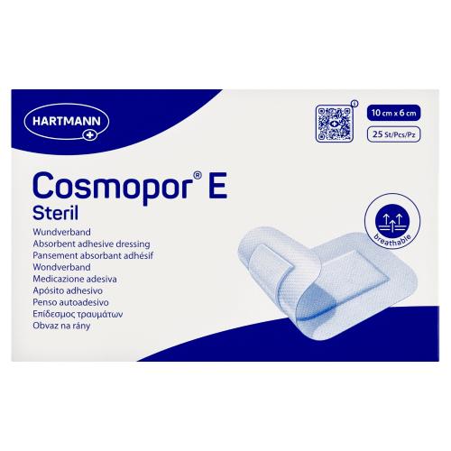 Miniaturka artykułu - Opatrunek jałowy COSMOPOR E 10cm x 6cm- 25szt. USZKODZONE OPAKOWANIE TEKTUROWE