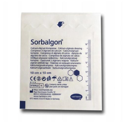 Miniaturka artykułu - Opatrunek z alginianami SORBALGON 10cm x 10cm, 1 sztuka&nbsp;