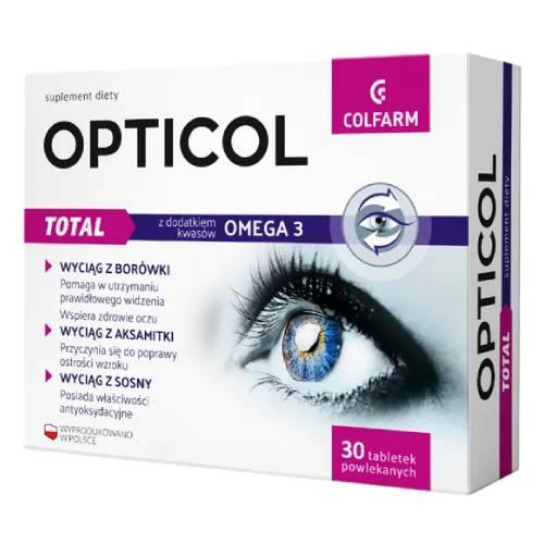 Miniaturka artykułu - Opticol Total - 30 tabletek 