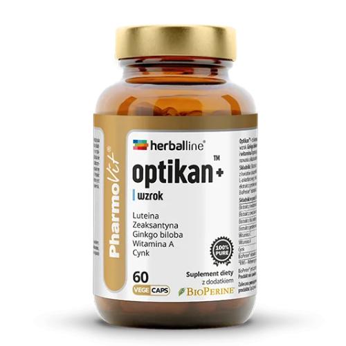 Miniaturka artykułu - Pharmovit Herballine Optikan+, 60 kaps.