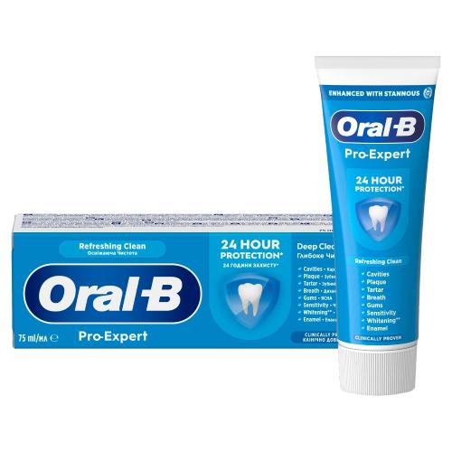 Miniaturka artykułu - Oral-B Pro-Expert Deep Clean Odświeżająca czystość Pasta do zęb&oacute;w, 75 ml