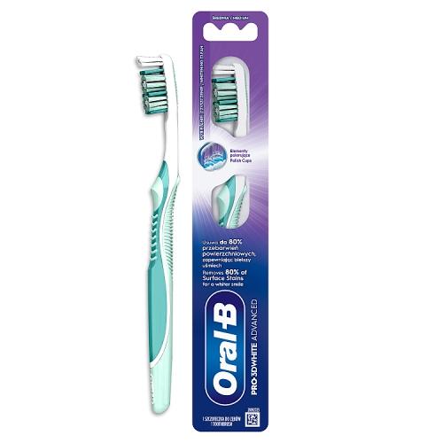Oral-B Pro-3DWhite Advanced Szczoteczka do zęb&oacute;w średnia, 1 szt.