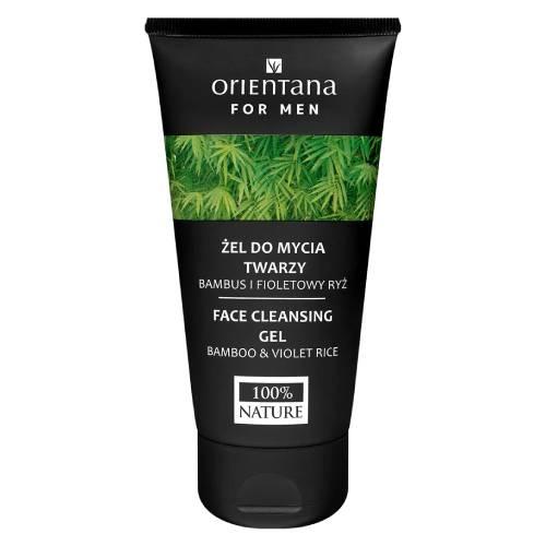 Miniaturka artykułu - Orientana for Men Żel do mycia twarzy dla mężczyzn bambus i fioletowy ryż, 150 ml