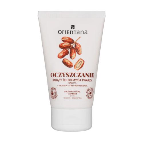 Miniaturka artykułu - Orientana Oczyszczający kojący żel do mycia twarzy Daktyl Inulina Zielona Herbata, 125 ml