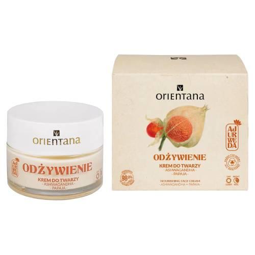 Miniaturka artykułu - Orientana Naturalny odżywczy krem do twarzy Ashwagandha Papaja, 40g USZKODZONE TEKTUROWE OPAKOWANIE