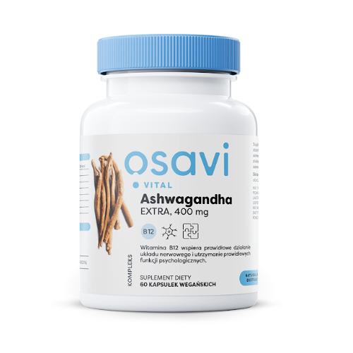 Miniaturka artykułu - OSAVI Vital Ashwagandha Extra 400mg, 60kaps.