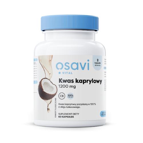 Miniaturka artykułu - OSAVI Vital Kwas kaprylowy 1200mg, 60kaps.