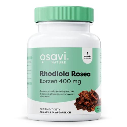 Miniaturka artykułu - OSAVI Rhodiola Rosea korzeń 400 mg, 60 kaps.