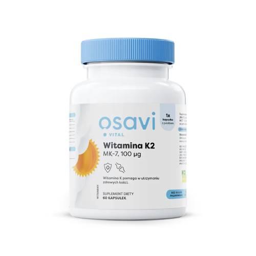 Miniaturka artykułu - Osavi Witamina K2 MK-7 100 mcg, 60 kaps.