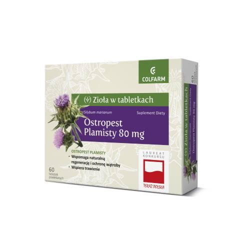Miniaturka artykułu - OSTROPEST PLAMISTY 80 mg - 60 tabletek 