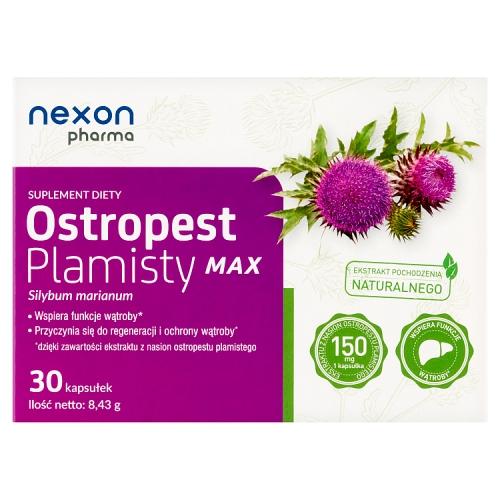 Miniaturka artykułu - Ostropest Plamisty Max Sylimaryna, 30 kaps. BRAK OPAKOWANIA TEKTUROWEGO