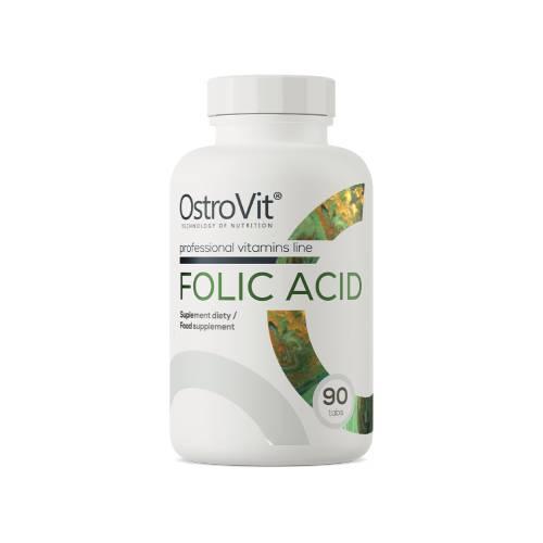 Miniaturka artykułu - OstroVit Folic Acid, 90 kaps.