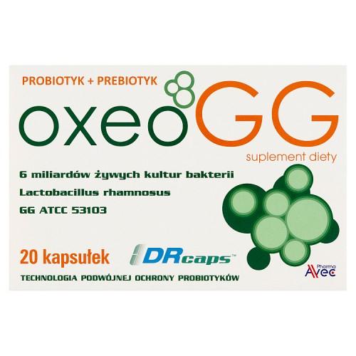 Miniaturka artykułu - Oxeo GG, 20 kaps. - probiotyk + prebiotyk