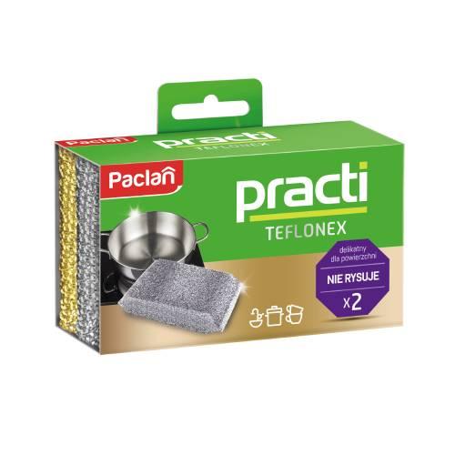 Miniaturka artykułu - Paclan Practi Zmywak kuchenny Teflonex, 2 szt.