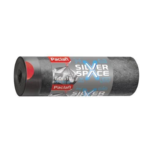 Miniaturka artykułu - Paclan Silver Space Worki z taśmą 60 l, 10 szt. 