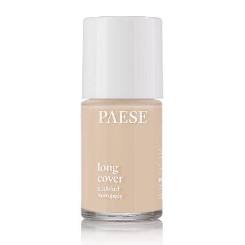 Miniaturka artykułu - PAESE Long Cover Podkład matujący do twarzy 02M Jasny Beż, 30 ml