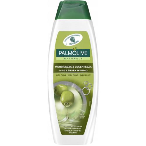 PALMOLIVE Naturals Szampon do włos&oacute;w długich i p&oacute;łdługich Long&Shine Oliwka, 350ml