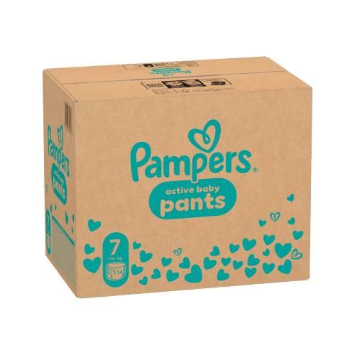 Miniaturka artykułu - Pampers Pants 7 Pieluchomajtki dla dzieci 17+ kg, 114 szt.