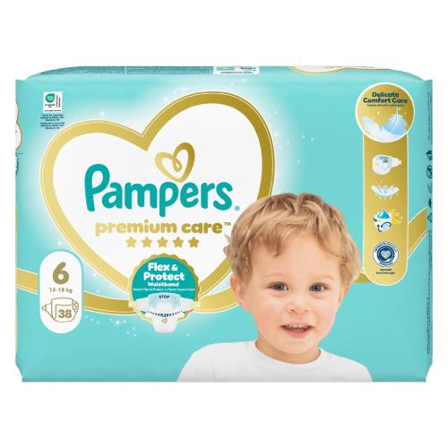 Miniaturka artykułu - Pampers Premium Care 6 (13+kg) 38szt.