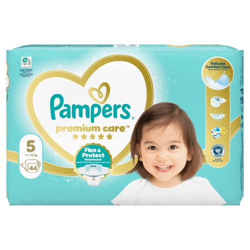 Miniaturka artykułu - Pampers Premium Care Junior 5 Pieluszki (11-16kg) - 44 sztuki 