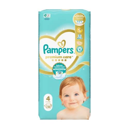 Miniaturka artykułu - Pampers Premium Care Pieluszki rozmiar 4, 52 sztuk