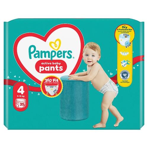 Miniaturka artykułu - Pampers Active Baby Pants 4 Pieluchomajtki dla dzieci, 35 szt.