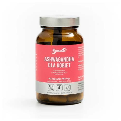Miniaturka artykułu - Panaseus Ashwagandha dla kobiet, 50kaps.