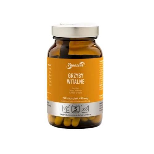 Zdjęcie produktu - Panaseus Grzyby witalne, 50 kaps.