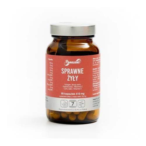 Zdjęcie produktu - Panaseus Sprawne Żyły, 50 kaps.