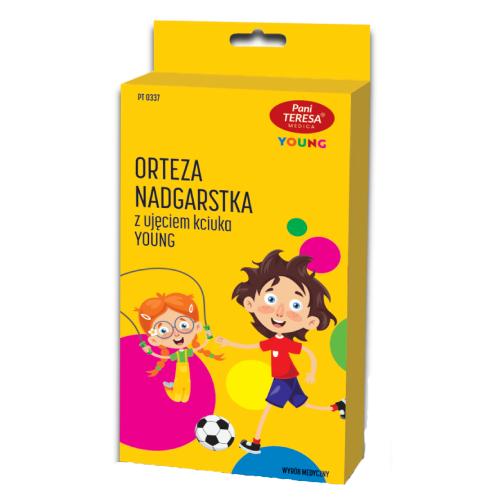 Miniaturka artykułu - Pani Teresa Medica Young Orteza nadgarstka z ujęciem kciuka rozmiar I (11-14cm) kolor koralowy