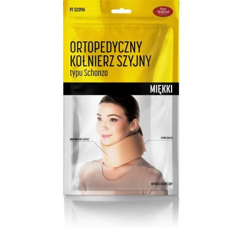 Miniaturka artykułu - Pani Teresa Ortopedyczny kołnierz szyjny typu Schanza Miękki M (10 cm), 1 szt.