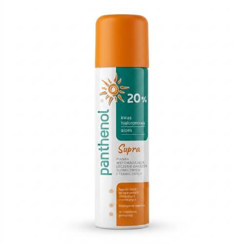 Miniaturka artykułu - Panthenol Supra 20% Pianka regenerująco-łagodząca na oparzenia słoneczne i termiczne, 150 ml
