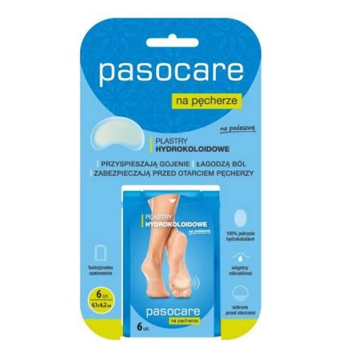 PASOCARE plastry hydrokoloidowe na pęcherze na podeszwę, 6 szt.