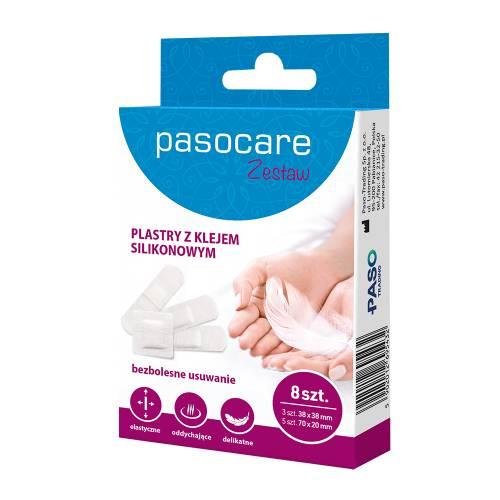 Miniaturka artykułu - PASOCARE Plastry z klejem silikonowym, 8 sztuk