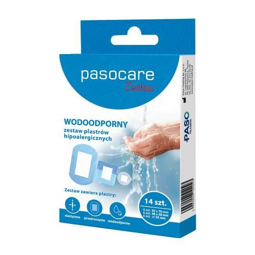 Miniaturka artykułu - PASOCARE Wodoodporny zestaw plastr&oacute;w hipoalergicznych, 14szt.