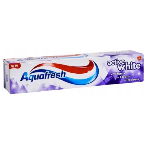 Miniaturka artykułu - Aquafresh Pasta do zęb&oacute;w Active White, 100ml